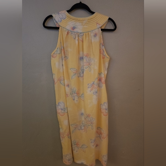 Vintage Yellow Floral Dress By Lara Dee - Picture 12 of 13